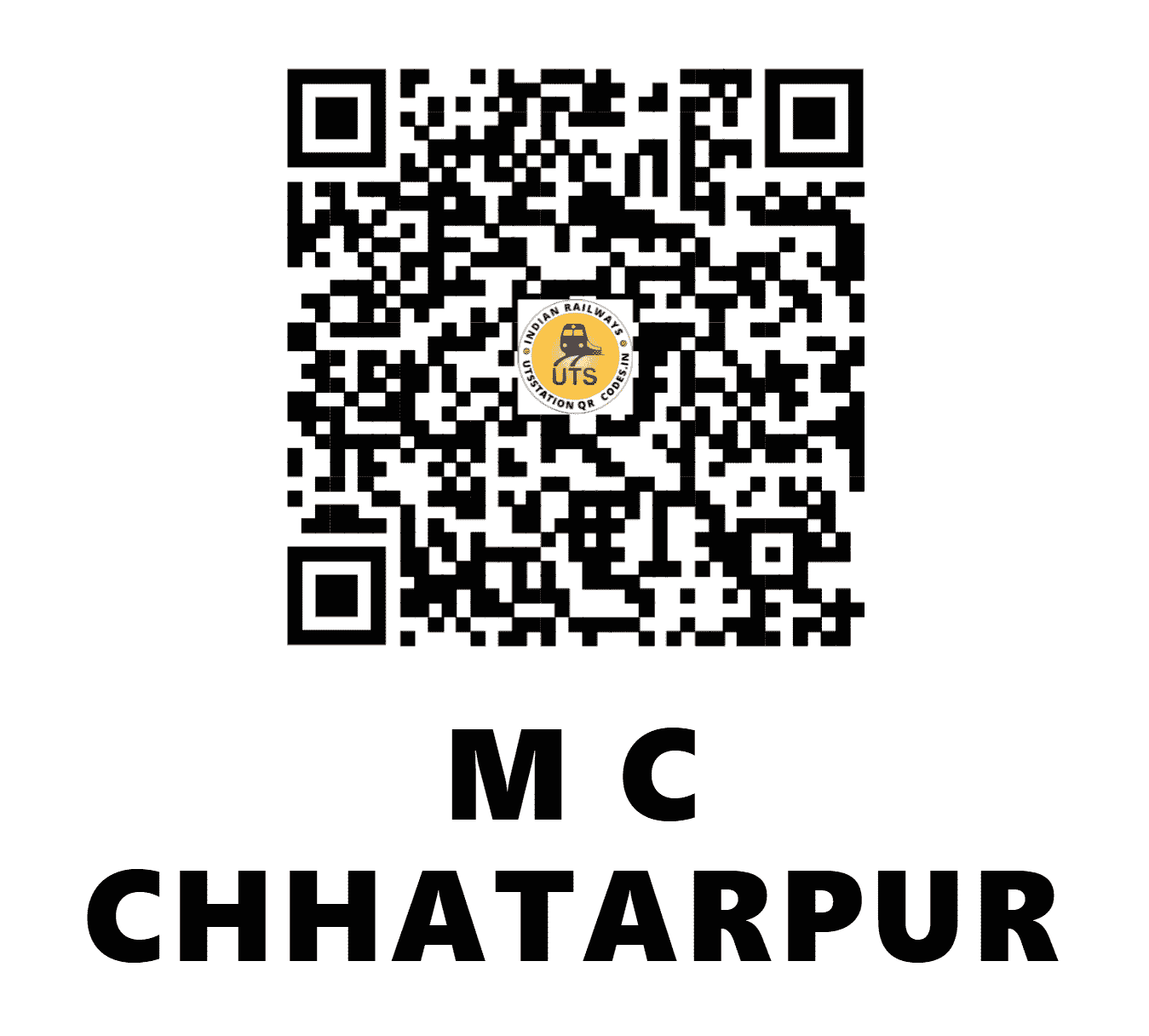 UTS QR Code for M C CHHATARPUR - MCSC (NC - MADHYA PRADESH)